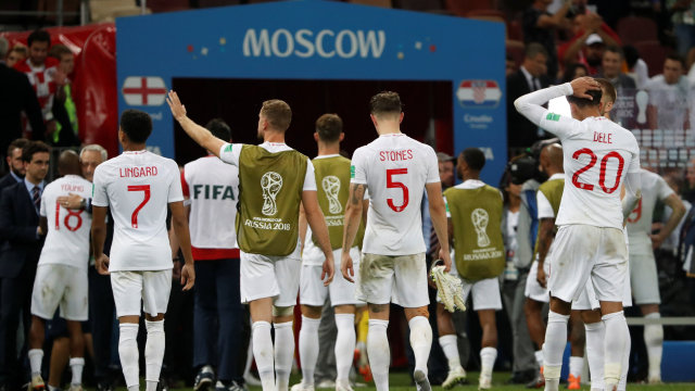 Inggris gagal ke final Piala Dunia 2018. Foto: REUTERS/Grigory Dukor