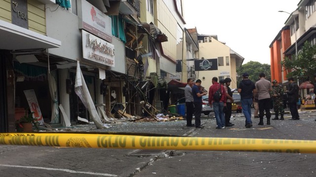 Ledakan di Ruko Kebayoran Baru (Foto: Raga Imam/kumparan)