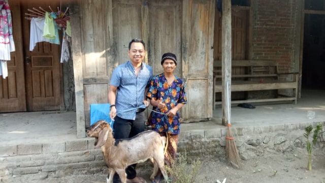 Beternak kambing jadi salah satu unit usah di Karangpatihan (Foto: dok. Eko Mulyadi)