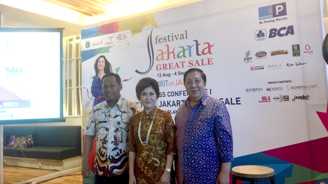 Konfrensi pers Festival Jakarta Great Sale. (Foto: Ratmia Dewi/kumparan)