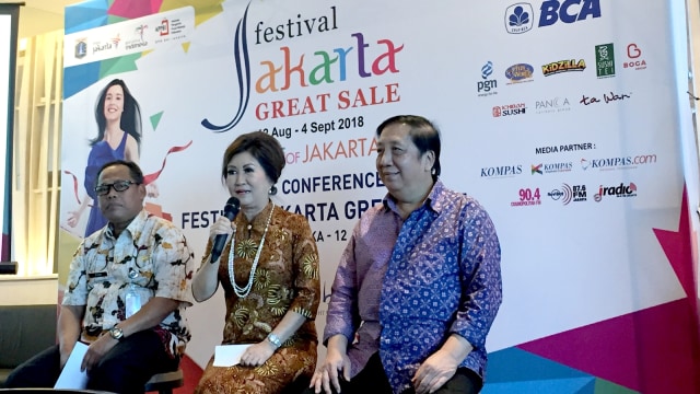 Konfrensi pers Festival Jakarta Great Sale. (Foto: Ratmia Dewi/kumparan)