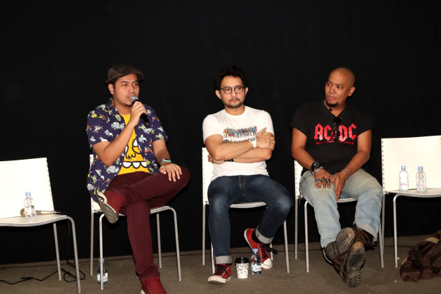Faza Meonk, Pepeng Naif, dan Ari Santosa (Foto: Munady Widjaja)