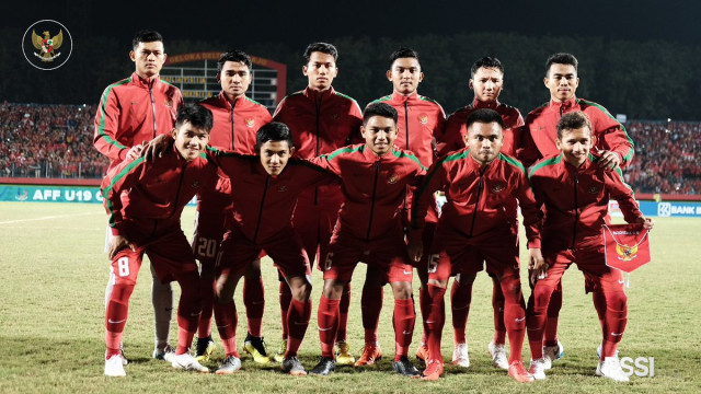 Susunan starter Timnas Indonesia U-19 untuk laga melawan Malaysia. (Foto: Dok. PSSI)