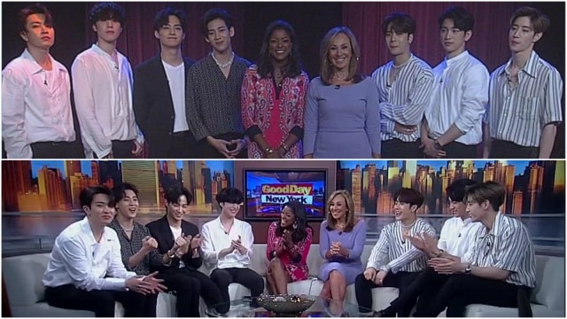 GOT7 di acara Good Day New York. (Foto: Twitter/fox5ny)