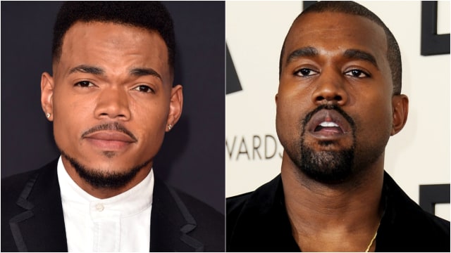 Chance the Rapper dan Kanye West (Foto: Instagram @chancetherapper/AFP/Valerie Macon )