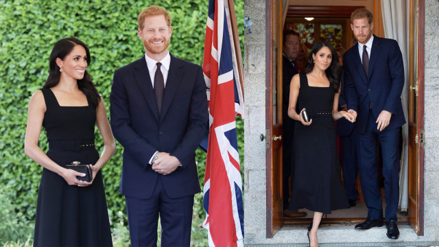 Meghan Markle di Irlandia (Foto: Instagram @kensingtonroyal dan REUTERS/ Geoff Pugh)