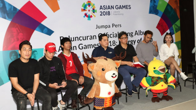 Jumpa Pers Peluncuran album Asian Games 2018 yang bertajuk 'Energy of Asia'. (Foto: Munady Widjaja)