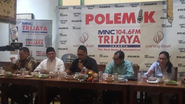 Diskusi Polemik Cawapres oleh Trijaya FM (Foto: Ricky Febrian/kumparan)