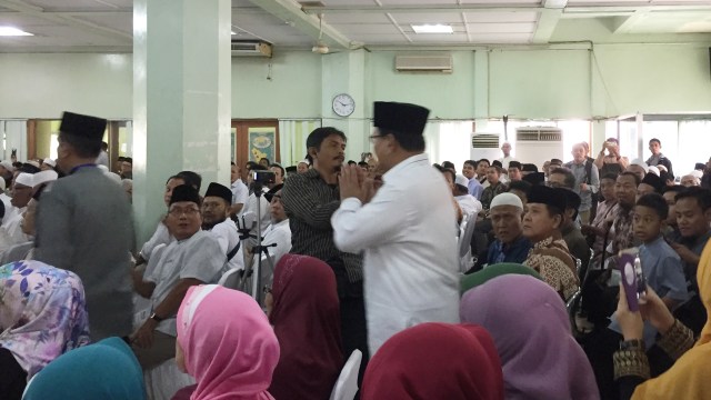 Prabowo hadir di acara haflah Idul Fitri (Foto: Moh Fajri/kumparan)