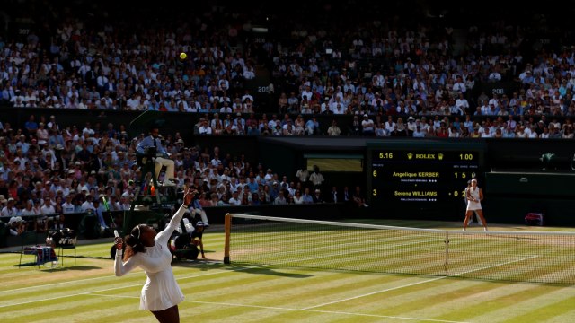 Final tunggal putri Wimbledon 2018. (Foto: REUTERS/Andrew Boyers)