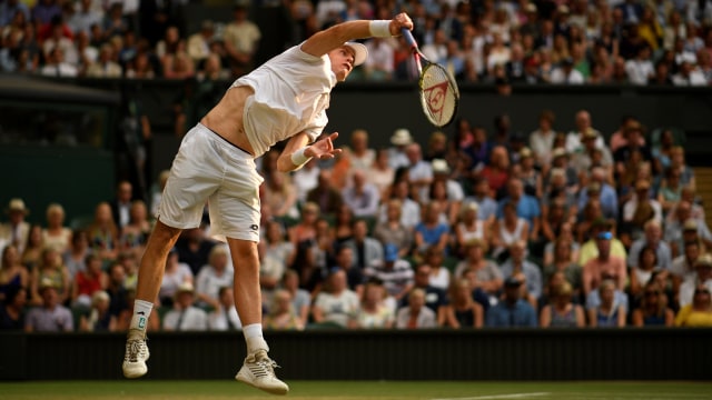 Kevin Anderson di semifinal Wimbledon 2018. (Foto: REUTERS/Tony O'Brien)