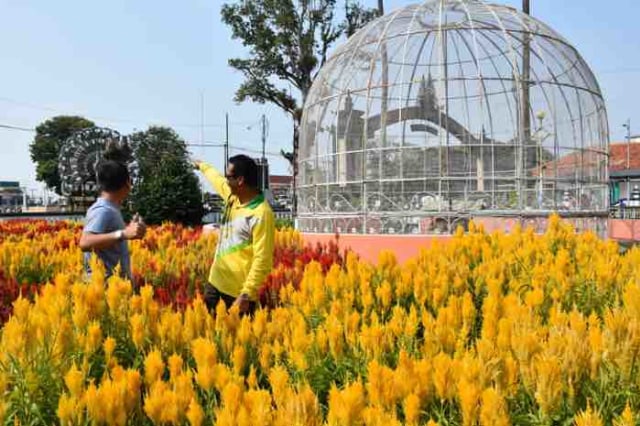 Cantiknya Taman Bunga Celosia Di Halaman Rumah Dinas Bupati Batang Kumparan Com