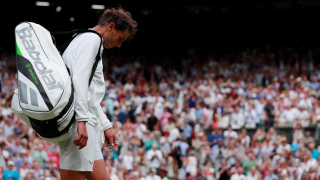 Di Wimbledon 2018, Nadal terhenti di semifinal. (Foto: REUTERS/Andrew Couldridge/Pool)