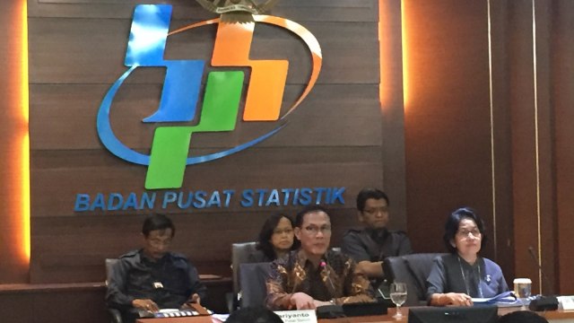 Kepala BPS, Suhariyanto (tengah). (Foto:  Selfy Sandra Momongan/kumparan)