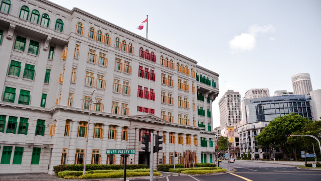 Bagian Depan Gedung MICA, Singapura
 (Foto: Flickr / mianbaoren)