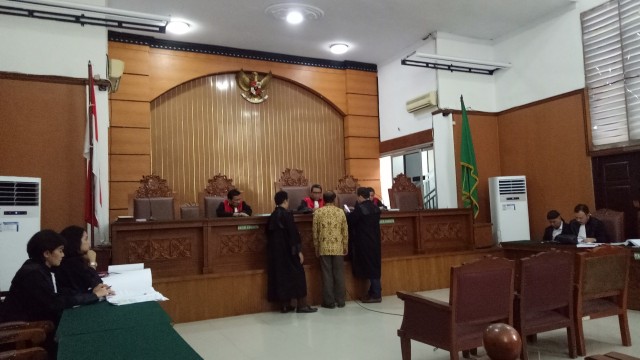 Ahmad Dhani hadiri sidang pemeriksaan saksi terkait kasus ujaran kebencian di PN Jaksel. (Foto: Aria Pradana/kumparan)