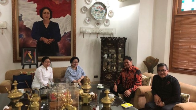 Megawati bertemu Airlangga (Foto: Istimewa)
