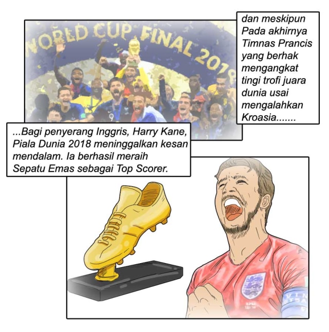 Top Skor Piala Dunia 2018, Harry Kane Berhasil Meraih Sepatu Emas (1)