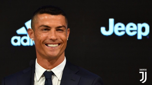 Ronaldo diperkenalkan sebagai pemain baru Juventus. (Foto: Dok. Juventus FC)