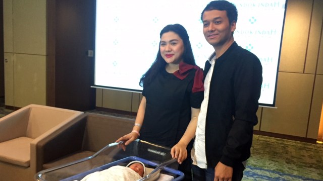 Konpers kelahiran anak pertama Vicky Shu. (Foto: Giovanni/kumparan)