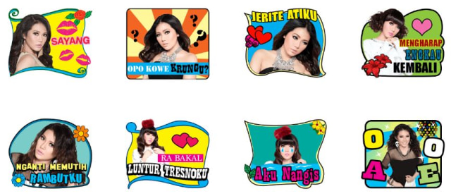 com-Sticker Lagu Via Vallen (Foto: LINE Indonesia)