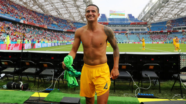 Tim Cahill pensiun dari Timnas Asutralia. (Foto: REUTERS/Marcos Brindicci)