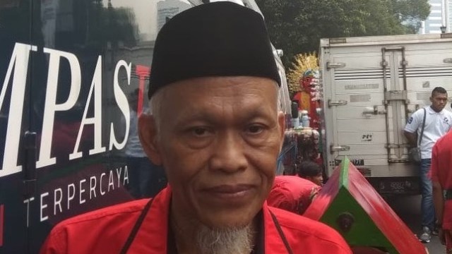 Yusuf Supendi di KPU (Foto: Soejono Saragih/kumparan)