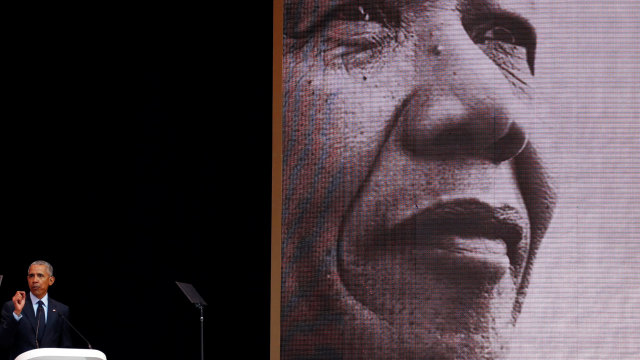 Obama Hadiri Perayaan Ulang Tahun Mendiang Nelson Mandela (Foto: REUTERS/Siphiwe Sibeko)