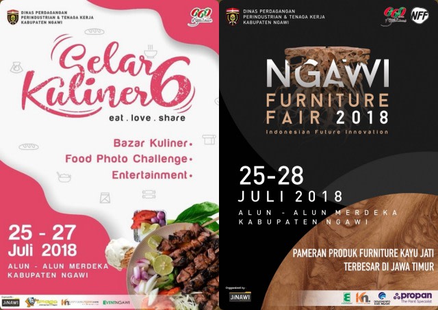 Jangan Lewatkan Semarak Gelar Kuliner dan Ngawi Furniture Fair 2018