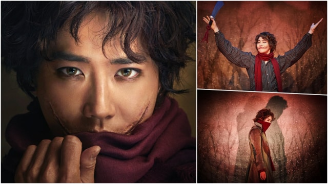 Suho EXO tampil dalam drama musikal The Man Who Laughs. (Foto: Twitter/weareone.EXO)
