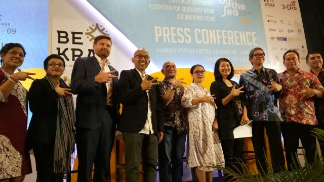 Konferensi Pers Docs By The Sea di kawasan Jakarta Pusat (Foto: Regina Kunthi Rosary/kumparan)