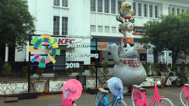 Demam Asian Games di Kota Tua (Foto:  Ferry Fadhlurrahman/kumparan)