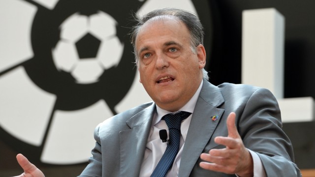 Javier Tebas, Presiden La Liga. (Foto: ROSLAN RAHMAN / AFP)