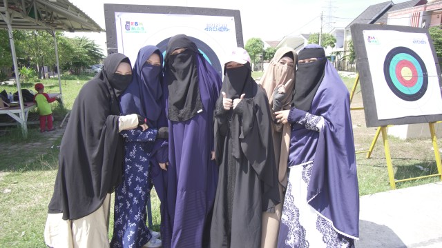 Niqab Squad komunitas muslimah bercadar (Foto: Marissa Kres/kumparan)