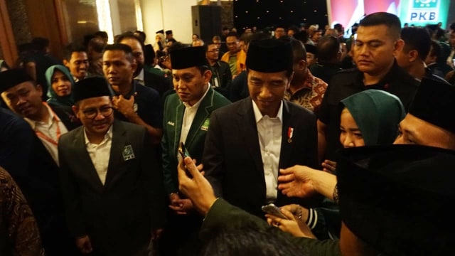 Presiden Joko Widodo di Harlah PKB ke 20 tahun (Foto: Jamal Ramadhan/kumparan)
