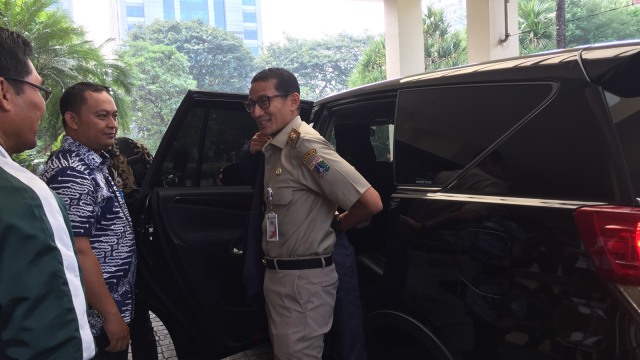 Wakil Gubernur DKI, Sandiaga Uno, di Hotel Borobudur, Jakarta. (Foto: Moh Fajri/kumparan)