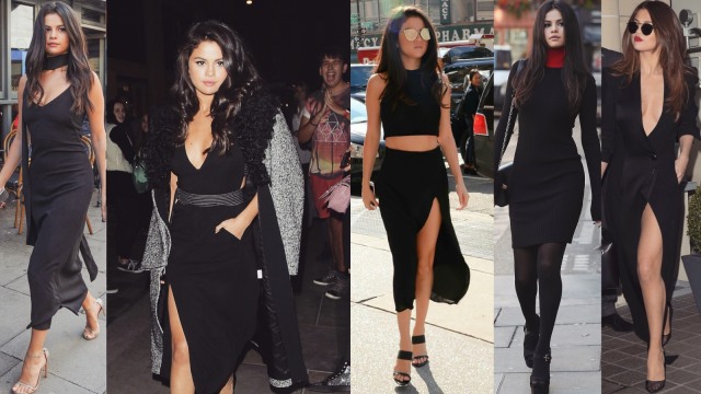 Warna hitam tak pernah salah. (Foto: Dok. The Catwalk italia & Selena Gomez Style)