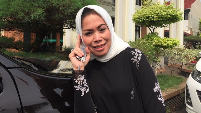 Istri Abdee 'Slank', Anita Desy Farida. (Foto: Giovanni/kumparan)