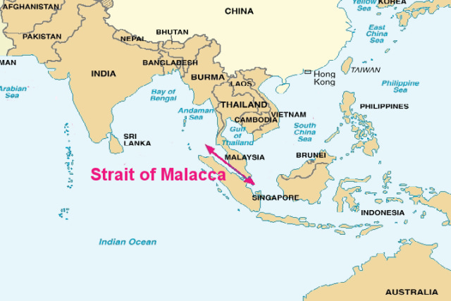 Selat Malaka. (Foto: Wikimedia Commons)