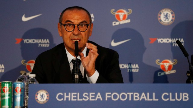 Maurizio Sarri, manajer baru Chelsea. (Foto: Reuters/John Sibley)