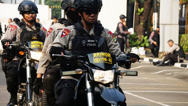 Pengamanan sidang Jamaah Ansharut Daulat (JAD)