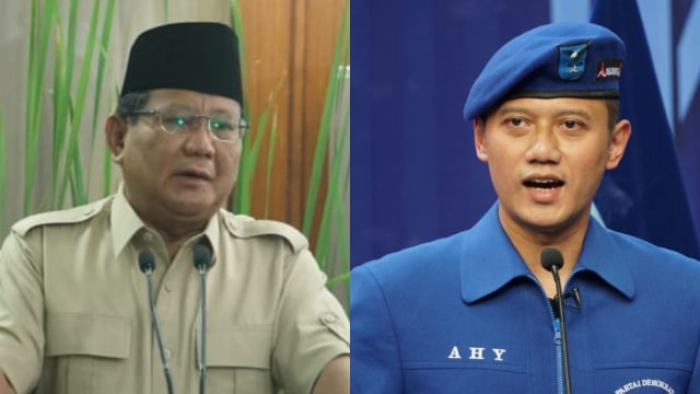 Prabowo - AHY (Foto: Iqbal Firdaus dan Puti Cinintya/kumparan)