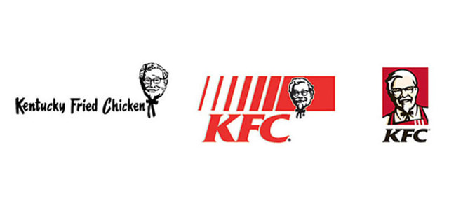 Evolusi logo KFC (Foto: Dok. Flickr/The Inspiration Room)