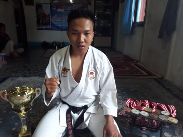 Fauzan juara dunia karate (Foto: Dokumentasi kumparan)