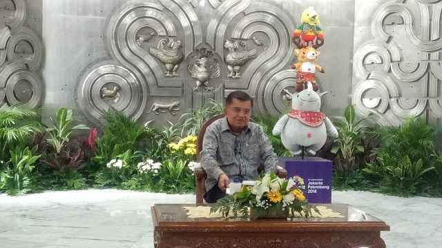 Wakil Presiden Jusuf Kalla di Kantor Wapres  (Foto: Nadia Riso/kumparan)