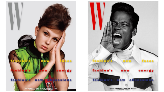 Millie Bobby Brown dan Letitia Wright Hiasi Cover W Magazine (Foto: dok.Instagram @wmag)
