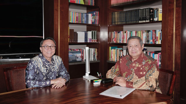 Pertemuan SBY dengan Zulkifli Hasan. (Foto: Dok. Abror Rizki/Partai Demokrat)