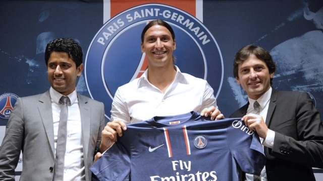 Leonardo kala mendatangkan Zlatan Ibrahimovic untuk PSG. (Foto: AFP/Betrand Guoy)