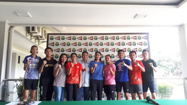 Konferensi pers PBSI di Pelatnas Cipayung, Kamis (26/7) jelang Kejuaraan Dunia Bulu Tangkis 2018. Foto: Karina Shabrina/kumparan