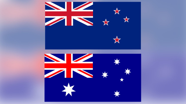 Kolase Bendera Australia dan Selandia Baru (Foto: Wikipedia)